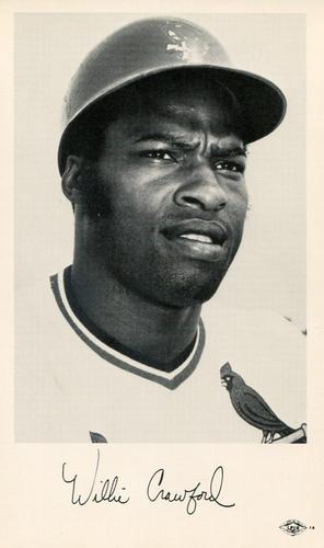 1976 St. Louis Cardinals Photocards #NNO Willie Crawford Front