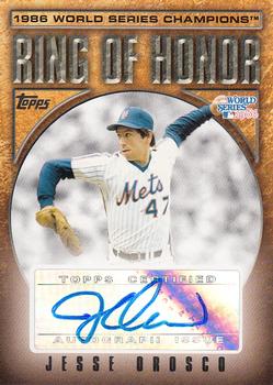 2008 Topps Updates & Highlights - Ring of Honor: 1986 New York Mets Autographs #MRHA-JO Jesse Orosco Front