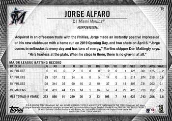 2020 Topps National Baseball Card Day #15 Jorge Alfaro Back
