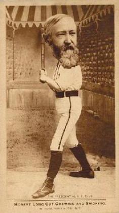 1888 W. Duke Sons and Co. Presidential baseball (N154) #NNO Benjamin Harrison Front