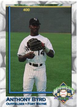 1993 Midwest League All-Stars #NNO Anthony Byrd Front