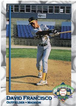 1993 Midwest League All-Stars #NNO David Francisco Front