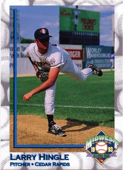 1993 Midwest League All-Stars #NNO Larry Hingle Front