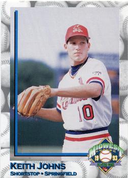 1993 Midwest League All-Stars #NNO Keith Johns Front