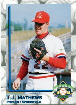 1993 Midwest League All-Stars #NNO T.J. Mathews Front