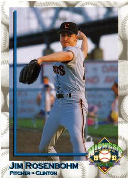 1993 Midwest League All-Stars #NNO Jim Rosenbohm Front