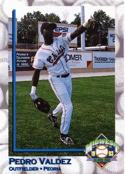 1993 Midwest League All-Stars #NNO Pedro Valdez Front