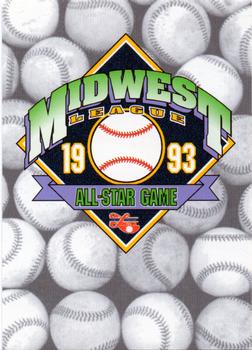 1993 Midwest League All-Stars #NNO Header Front