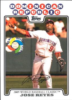 2008 Topps Updates & Highlights - World Baseball Classic Preview #WBC6 Jose Reyes Front