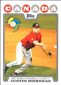 2008 Topps Updates & Highlights - World Baseball Classic Preview #WBC9 Justin Morneau Front