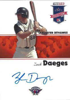 2008 TriStar PROjections - Autographs #55 Zack Daeges Front