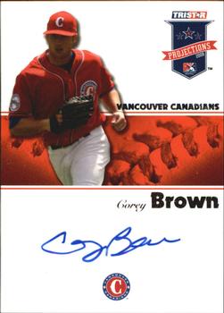 2008 TriStar PROjections - Autographs #72 Corey Brown Front