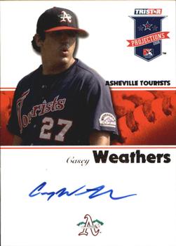 2008 TriStar PROjections - Autographs #160 Casey Weathers Front