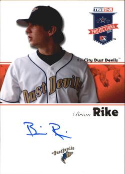2008 TriStar PROjections - Autographs #318 Brian Rike Front