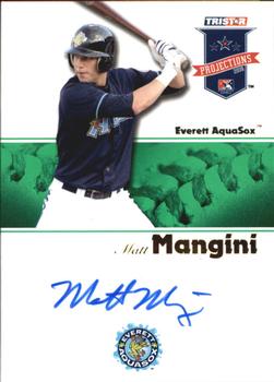 2008 TriStar PROjections - Autographs Green #304 Matt Mangini Front