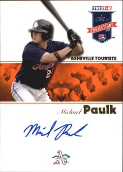 2008 TriStar PROjections - Autographs Orange #115 Michael Paulk Front