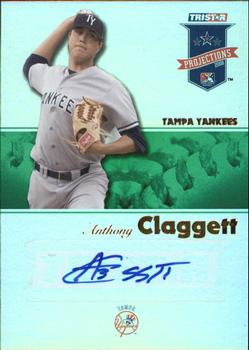 2008 TriStar PROjections - Autographs Reflectives Green #7 Anthony Claggett Front