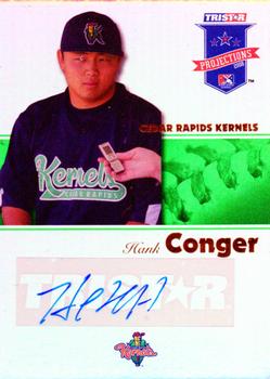 2008 TriStar PROjections - Autographs Reflectives Green #167 Hank Conger Front