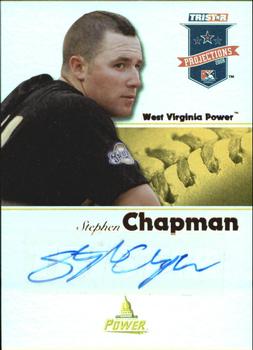 2008 TriStar PROjections - Autographs Reflectives Yellow #299 Stephen Chapman Front