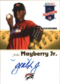 2008 TriStar PROjections - Autographs Yellow #189 John Mayberry Jr. Front