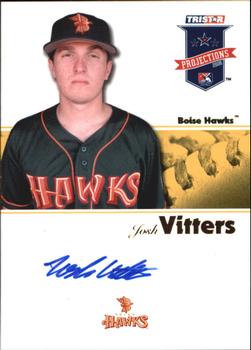 2008 TriStar PROjections - Autographs Yellow #256 Josh Vitters Front