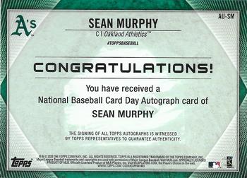 2020 Topps National Baseball Card Day - Autographs #AU-SM Sean Murphy Back
