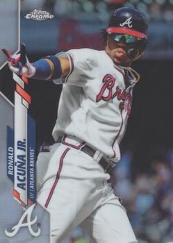 2020 Topps Chrome - Refractor #112 Ronald Acuña Jr. Front