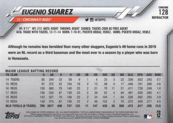 2020 Topps Chrome - Refractor #128 Eugenio Suarez Back