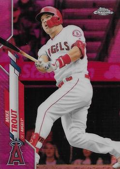 2020 Topps Chrome - Pink Refractor #1 Mike Trout Front