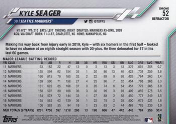 2020 Topps Chrome - Pink Refractor #52 Kyle Seager Back