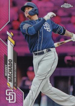 2020 Topps Chrome - Pink Refractor #76 Manny Machado Front