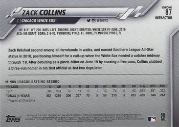 2020 Topps Chrome - Pink Refractor #87 Zack Collins Back