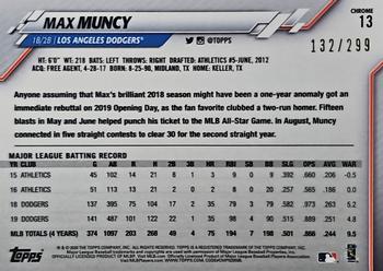 2020 Topps Chrome - Purple Refractor #13 Max Muncy Back