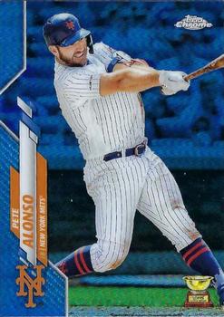 2020 Topps Chrome - Blue Refractor #80 Pete Alonso Front