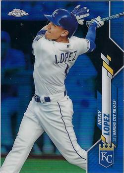 2020 Topps Chrome - Blue Refractor #92 Nicky Lopez Front