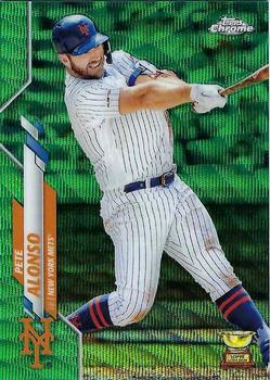2020 Topps Chrome - Green Wave Refractor #80 Pete Alonso Front