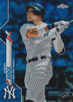 2020 Topps Chrome - Blue Wave Refractor #50 Aaron Judge Front