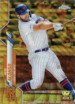 2020 Topps Chrome - Gold Wave Refractor #80 Pete Alonso Front