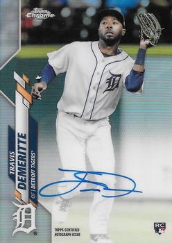 2020 Topps Chrome - Rookie Autographs Refractor #RA-TD Travis Demeritte Front