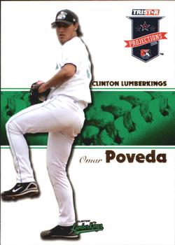 2008 TriStar PROjections - Green #106 Omar Poveda Front
