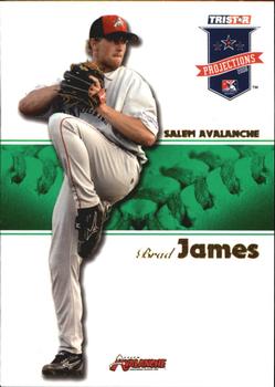 2008 TriStar PROjections - Green #107 Brad James Front