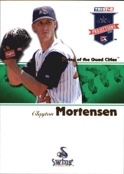 2008 TriStar PROjections - Green #255 Clayton Mortensen Front