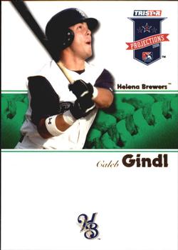 2008 TriStar PROjections - Green #294 Caleb Gindl Front