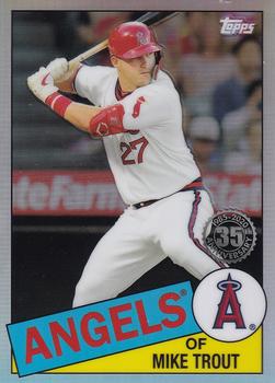 2020 Topps Chrome - 1985 Topps Baseball 35th Anniversary #85TC-1 Mike Trout Front