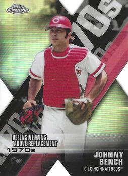 2020 Topps Chrome - Decade of Dominance Die Cut #DOD-6 Johnny Bench Front