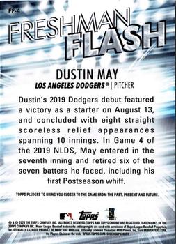 2020 Topps Chrome - Freshman Flash #FF-4 Dustin May Back