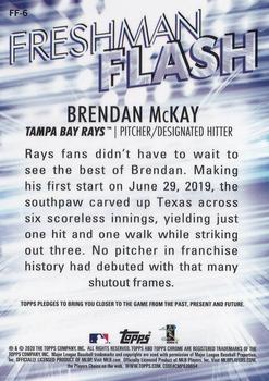 2020 Topps Chrome - Freshman Flash #FF-6 Brendan McKay Back