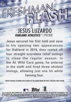 2020 Topps Chrome - Freshman Flash #FF-8 Jesus Luzardo Back