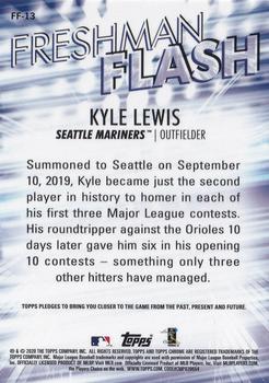 2020 Topps Chrome - Freshman Flash #FF-13 Kyle Lewis Back