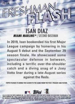 2020 Topps Chrome - Freshman Flash #FF-14 Isan Diaz Back